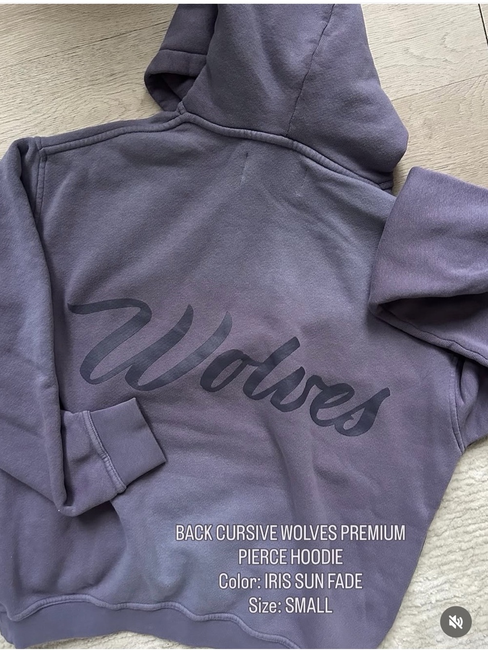 🖤Darc Sport Iris Sun Fade 'Wolves' Cursive Back Hoodie